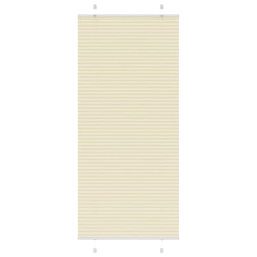 Vidaxl plissé rolgordijn 95x200 cm stofbreedte 94,4 cm polyester crème