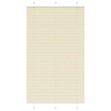 Vidaxl plissé rolgordijn 110x200cm stofbreedte 109,4cm polyester crème