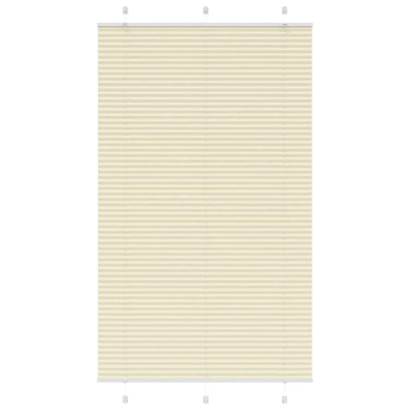 Vidaxl plissé rolgordijn 120x200cm stofbreedte 119,4cm polyester crème