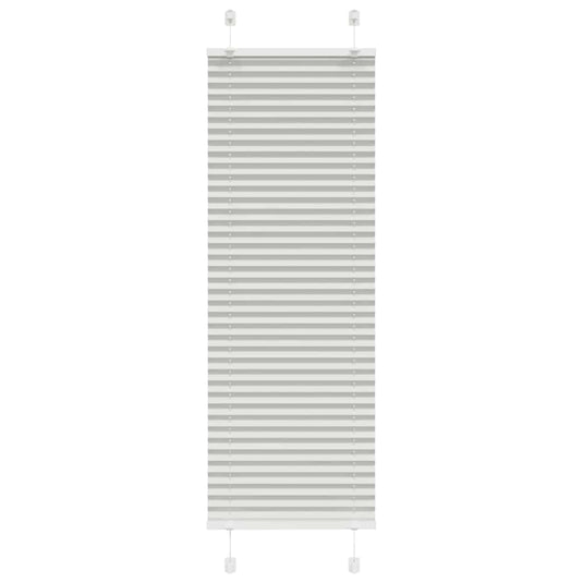 Vidaxl plissé rolgordijn 40x100 cm stofbreedte 39,4 cm lichtgrijs