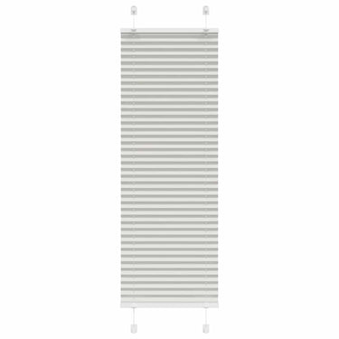 Vidaxl plissé rolgordijn 45x100 cm stofbreedte 44,4 cm lichtgrijs