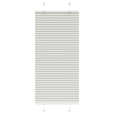 Vidaxl plissé rolgordijn 55x100 cm stofbreedte 54,4 cm lichtgrijs