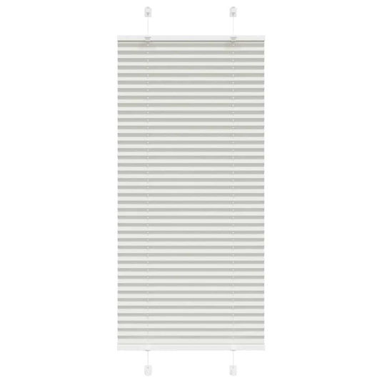 Vidaxl plissé rolgordijn 55x100 cm stofbreedte 54,4 cm lichtgrijs