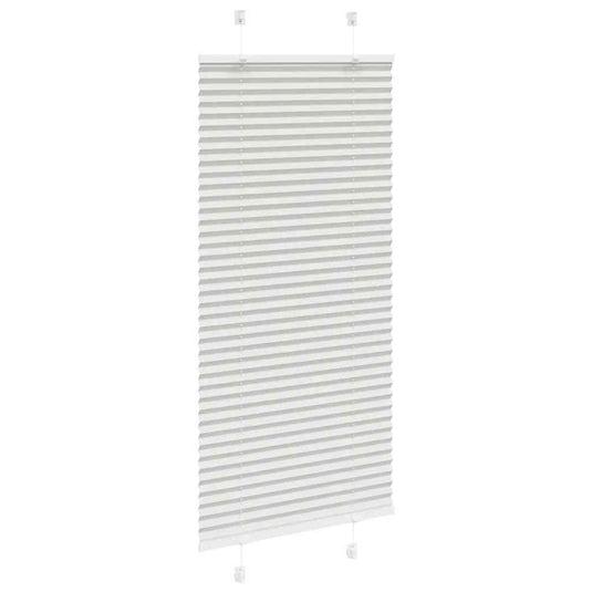 Vidaxl plissé rolgordijn 55x100 cm stofbreedte 54,4 cm lichtgrijs