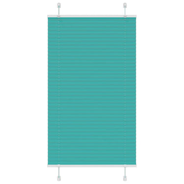 Vidaxl plissé rolgordijn 80x100 cm stofbreedte 79,4 cm petrol groen