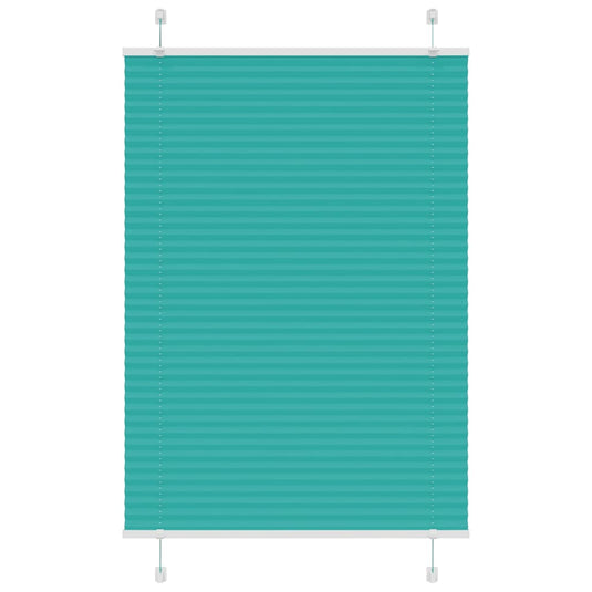 Vidaxl plissé rolgordijn 90x100 cm stofbreedte 89,4 cm petrol groen