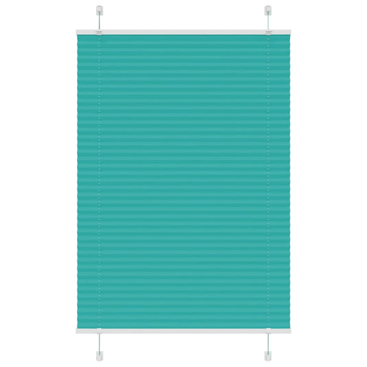 Vidaxl plissé rolgordijn 95x100 cm stofbreedte 94,4 cm petrol groen