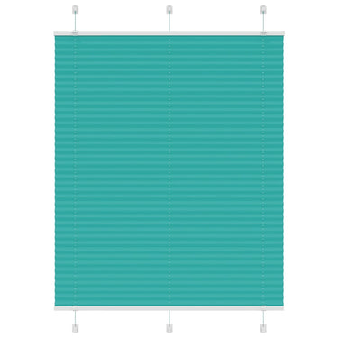 Vidaxl plissé rolgordijn 105x100 cm stofbreedte 104,4cm petrol groen
