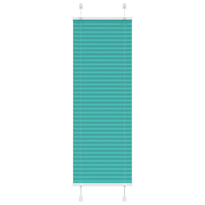 Load image into Gallery viewer, Vidaxl plissé rolgordijn 40x150 cm stofbreedte 39,4 cm petrol groen
