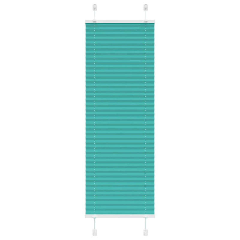 Load image into Gallery viewer, Vidaxl plissé rolgordijn 45x150 cm stofbreedte 44,4 cm petrol groen
