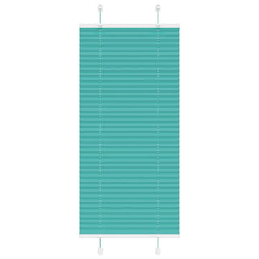 Vidaxl plissé rolgordijn 60x150 cm stofbreedte 59,4 cm petrol groen