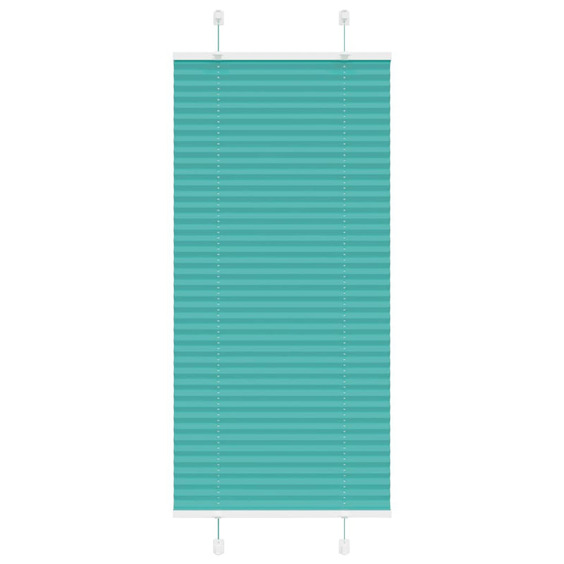 Load image into Gallery viewer, Vidaxl plissé rolgordijn 65x150 cm stofbreedte 64,4 cm petrol groen
