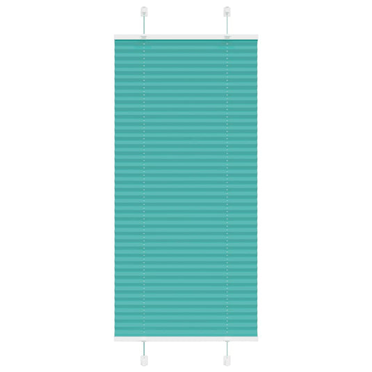 Vidaxl plissé rolgordijn 65x150 cm stofbreedte 64,4 cm petrol groen