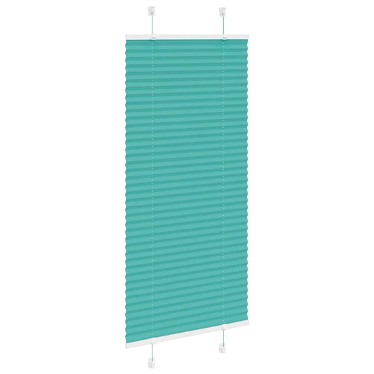 Vidaxl plissé rolgordijn 65x150 cm stofbreedte 64,4 cm petrol groen
