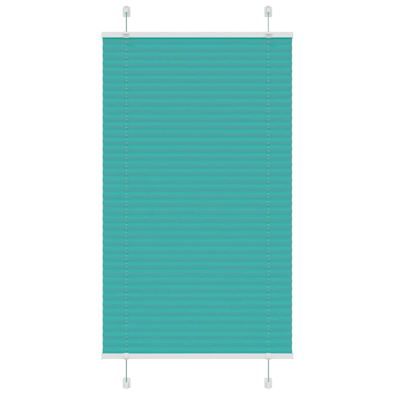 Load image into Gallery viewer, Vidaxl plissé rolgordijn 70x150 cm stofbreedte 69,4 cm petrol groen
