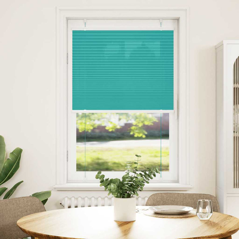 Load image into Gallery viewer, Vidaxl plissé rolgordijn 70x150 cm stofbreedte 69,4 cm petrol groen
