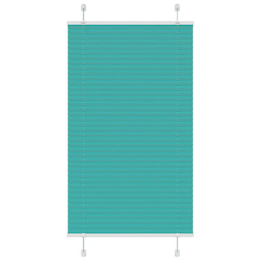 Vidaxl plissé rolgordijn 75x150 cm stofbreedte 74,4 cm petrol groen