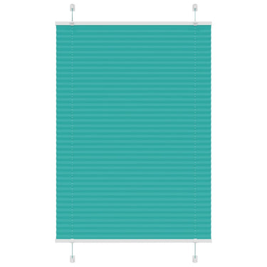 Vidaxl plissé rolgordijn 85x150 cm stofbreedte 84,4 cm petrol groen