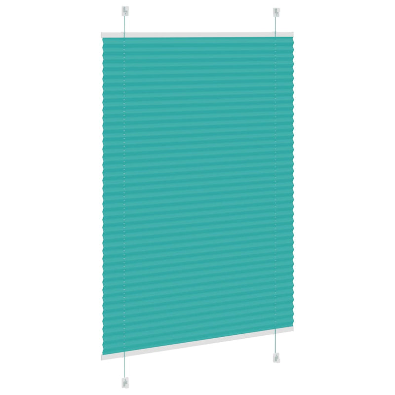 Load image into Gallery viewer, Vidaxl plissé rolgordijn 85x150 cm stofbreedte 84,4 cm petrol groen
