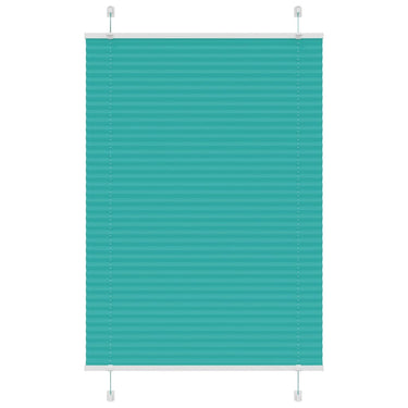 Vidaxl plissé rolgordijn 95x150 cm stofbreedte 94,4 cm petrol groen