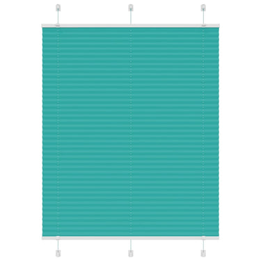 Vidaxl plissé rolgordijn 105x150cm stofbreedte 104,4cm petrol groen
