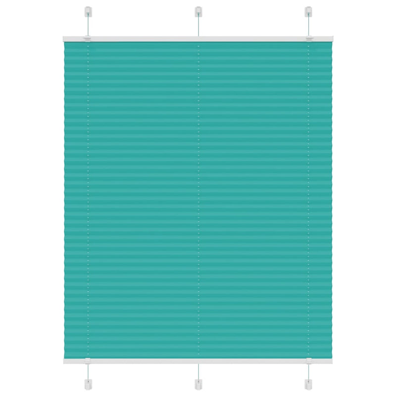 Load image into Gallery viewer, Vidaxl plissé rolgordijn 105x150cm stofbreedte 104,4cm petrol groen
