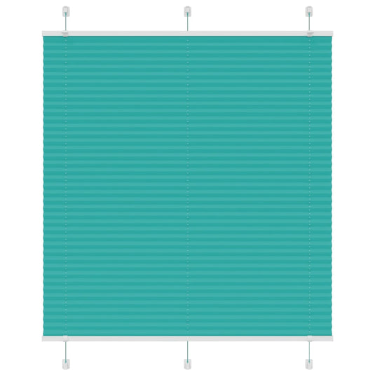 Vidaxl plissé rolgordijn 115x150cm stofbreedte 114,4cm petrol groen