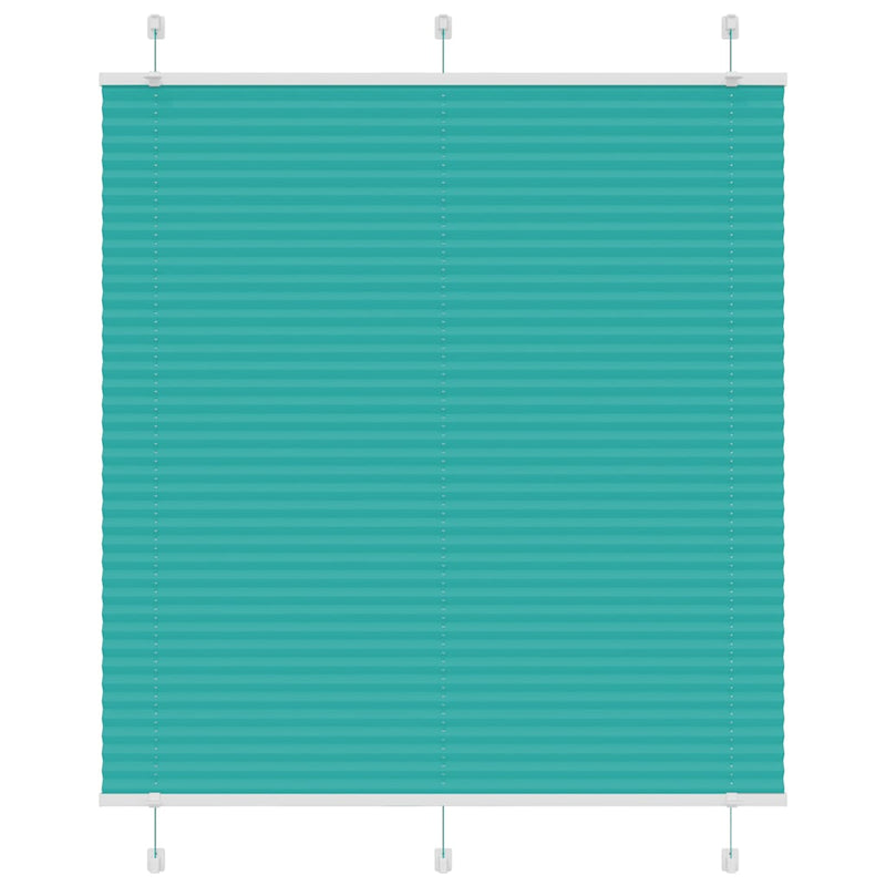Load image into Gallery viewer, Vidaxl plissé rolgordijn 120x150cm stofbreedte 119,4cm petrol groen
