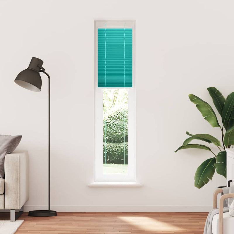Load image into Gallery viewer, Vidaxl plissé rolgordijn 40x200 cm stofbreedte 39,4 cm petrol groen
