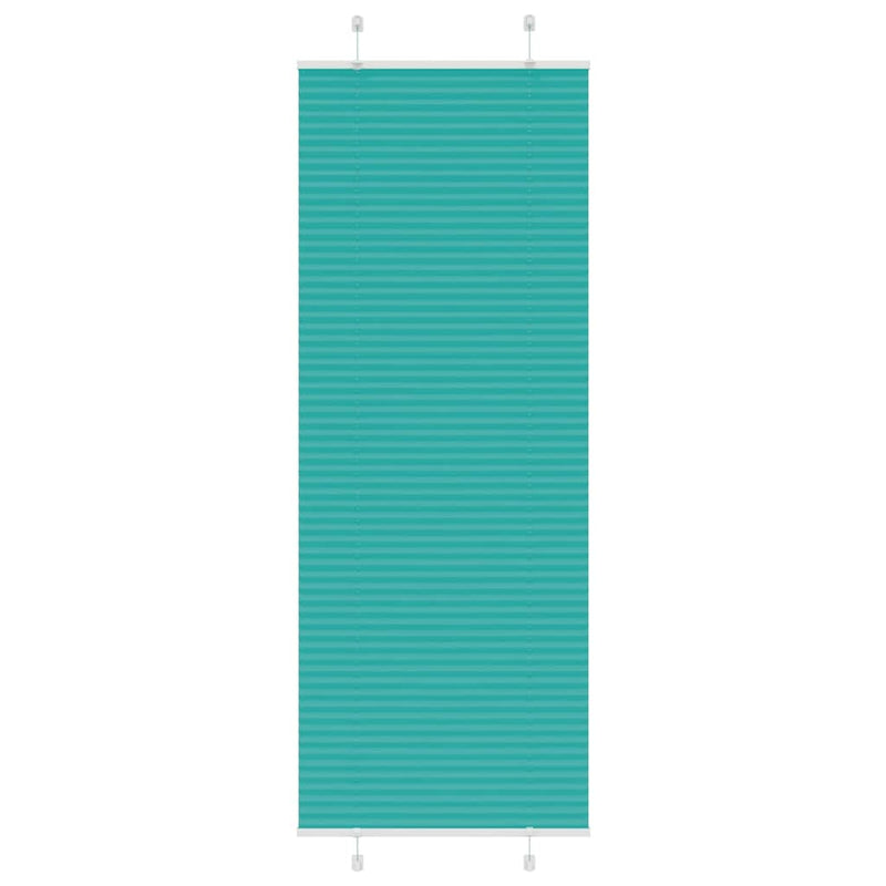 Load image into Gallery viewer, Vidaxl plissé rolgordijn 70x200 cm stofbreedte 69,4 cm petrol groen
