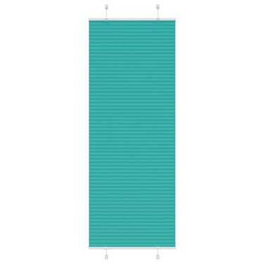 Vidaxl plissé rolgordijn 75x200 cm stofbreedte 74,4 cm petrol groen