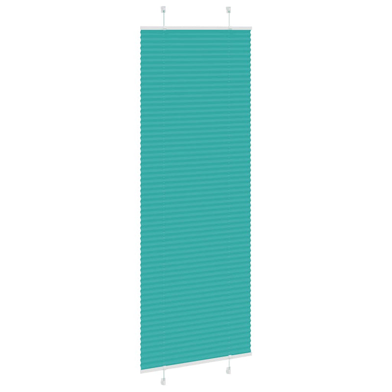Load image into Gallery viewer, Vidaxl plissé rolgordijn 75x200 cm stofbreedte 74,4 cm petrol groen
