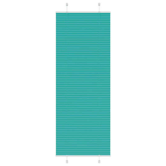 Vidaxl plissé rolgordijn 80x200 cm stofbreedte 79,4 cm petrol groen