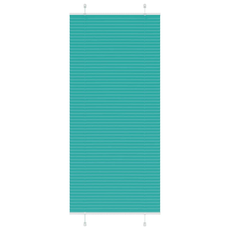 Load image into Gallery viewer, Vidaxl plissé rolgordijn 85x200 cm stofbreedte 84,4 cm petrol groen
