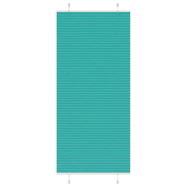 Vidaxl plissé rolgordijn 90x200 cm stofbreedte 89,4 cm petrol groen