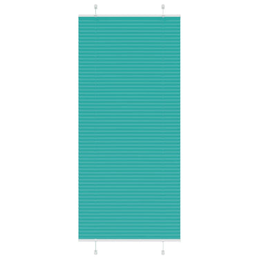 Vidaxl plissé rolgordijn 95x200 cm stofbreedte 94,4 cm petrol groen