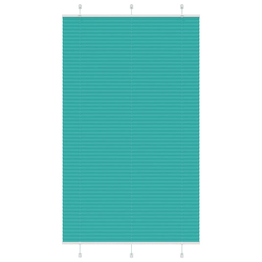 Vidaxl plissé rolgordijn 120x200cm stofbreedte 119,4cm petrol groen