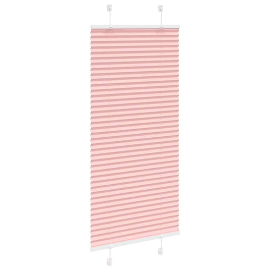 Vidaxl plissé rolgordijn 55x100 cm stofbreedte 54,4 cm polyester roze