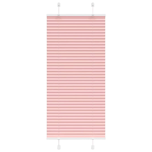 Vidaxl plissé rolgordijn 60x100 cm stofbreedte 59,4 cm polyester roze