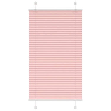 Vidaxl plissé rolgordijn 70x100 cm stofbreedte 69,4 cm polyester roze