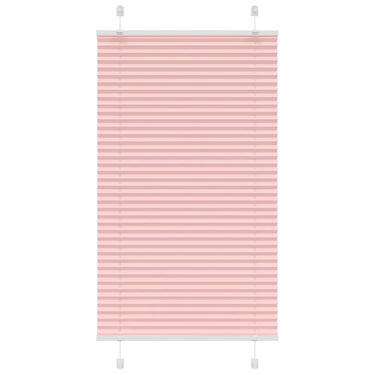 Vidaxl plissé rolgordijn 75x100 cm stofbreedte 74,4 cm polyester roze