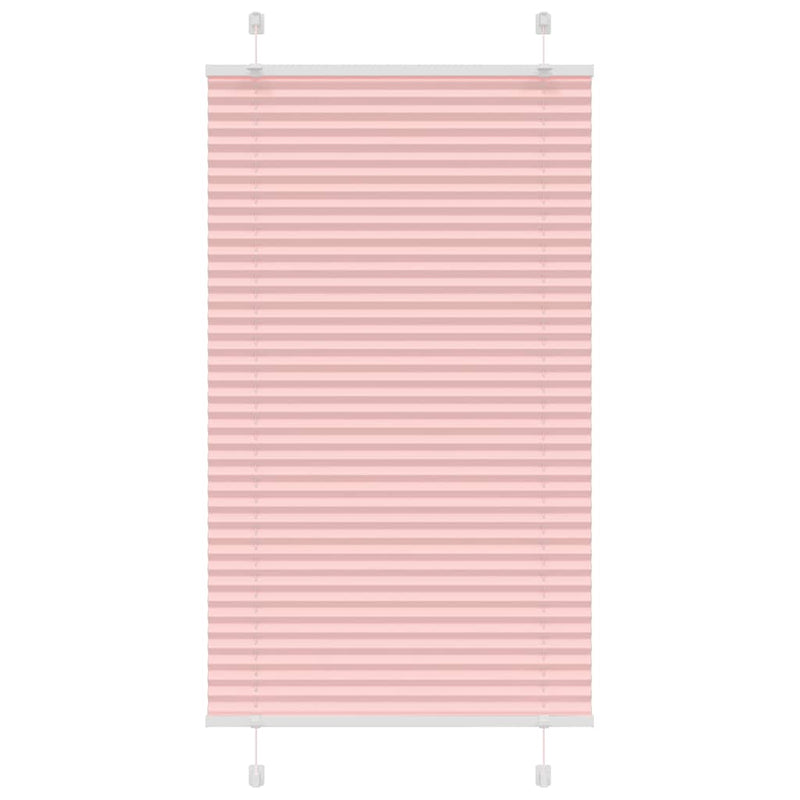 Load image into Gallery viewer, Vidaxl plissé rolgordijn 75x100 cm stofbreedte 74,4 cm polyester roze
