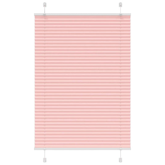 Vidaxl plissé rolgordijn 85x100 cm stofbreedte 84,4 cm polyester roze