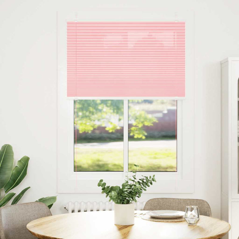 Load image into Gallery viewer, Vidaxl plissé rolgordijn 85x100 cm stofbreedte 84,4 cm polyester roze
