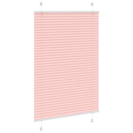 Vidaxl plissé rolgordijn 85x100 cm stofbreedte 84,4 cm polyester roze