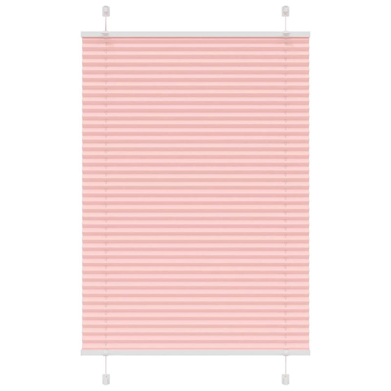 Load image into Gallery viewer, Vidaxl plissé rolgordijn 95x100 cm stofbreedte 94,4 cm polyester roze
