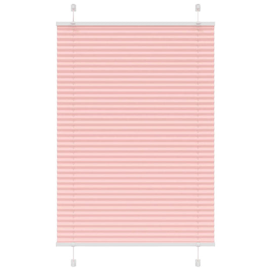 Vidaxl plissé rolgordijn 95x100 cm stofbreedte 94,4 cm polyester roze