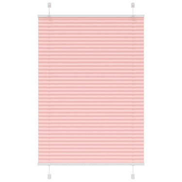 Vidaxl plissé rolgordijn 100x100 cm stofbreedte 99,4cm polyester roze