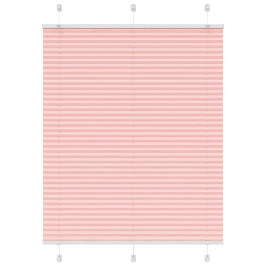 Vidaxl plissé rolgordijn 105x100cm stofbreedte 104,4cm polyester roze