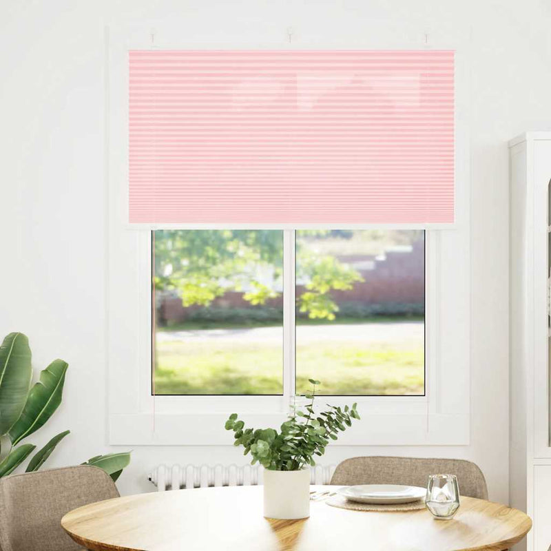 Load image into Gallery viewer, Vidaxl plissé rolgordijn 105x100cm stofbreedte 104,4cm polyester roze

